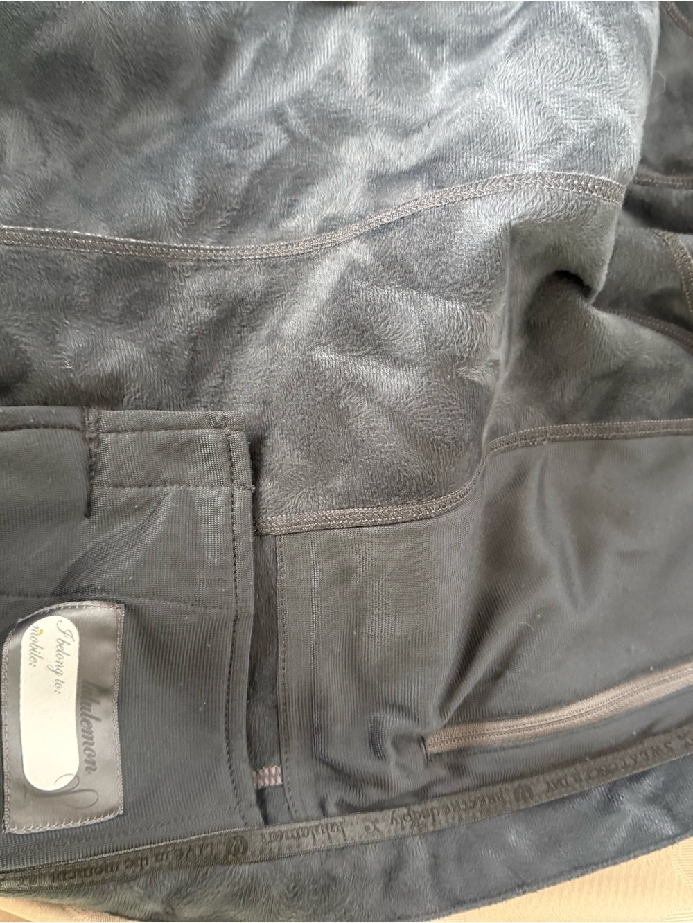 Lululemon Apres Yoga Softshell Fleece Jacket Hooded Dusty Mauve SZ 4 - Picture 14 of 15